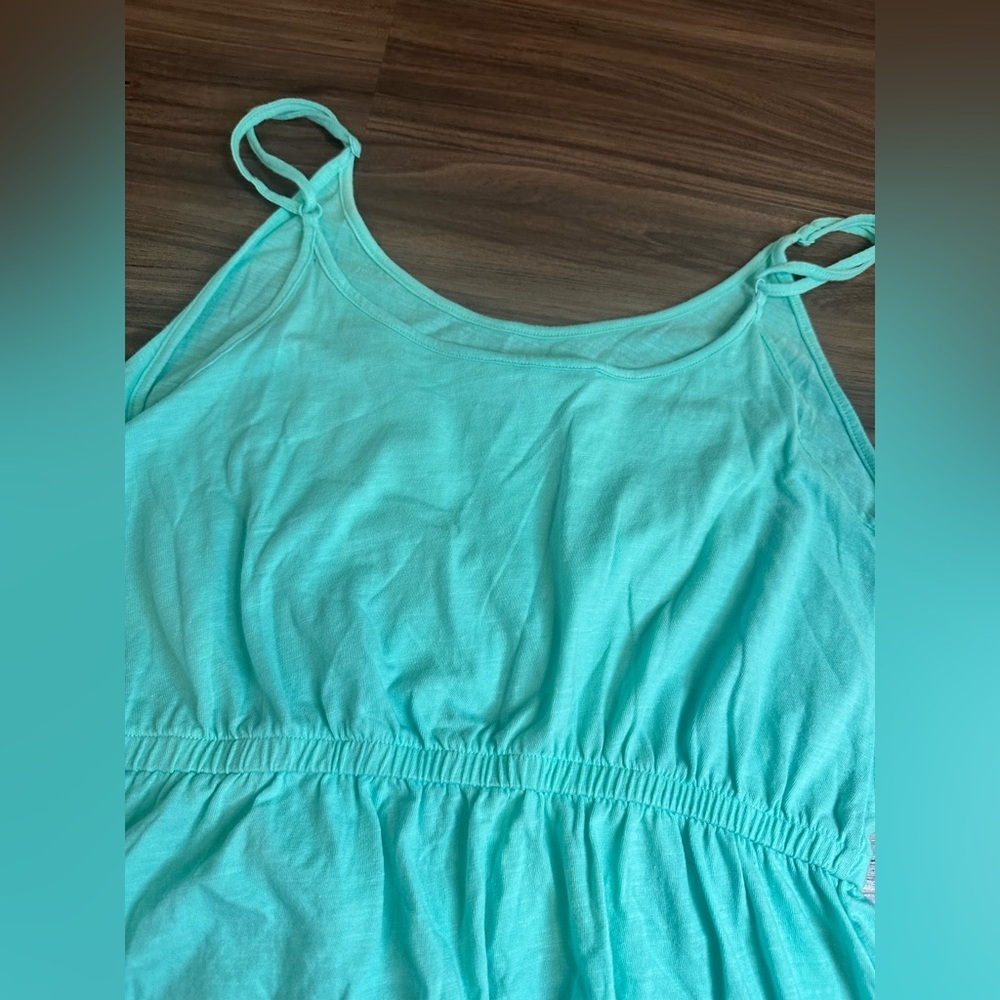 Victoria’s Secret Teal Tassel Hem Tank Top Women’s Medium Boho Flowy Cami - Picture 12 of 12